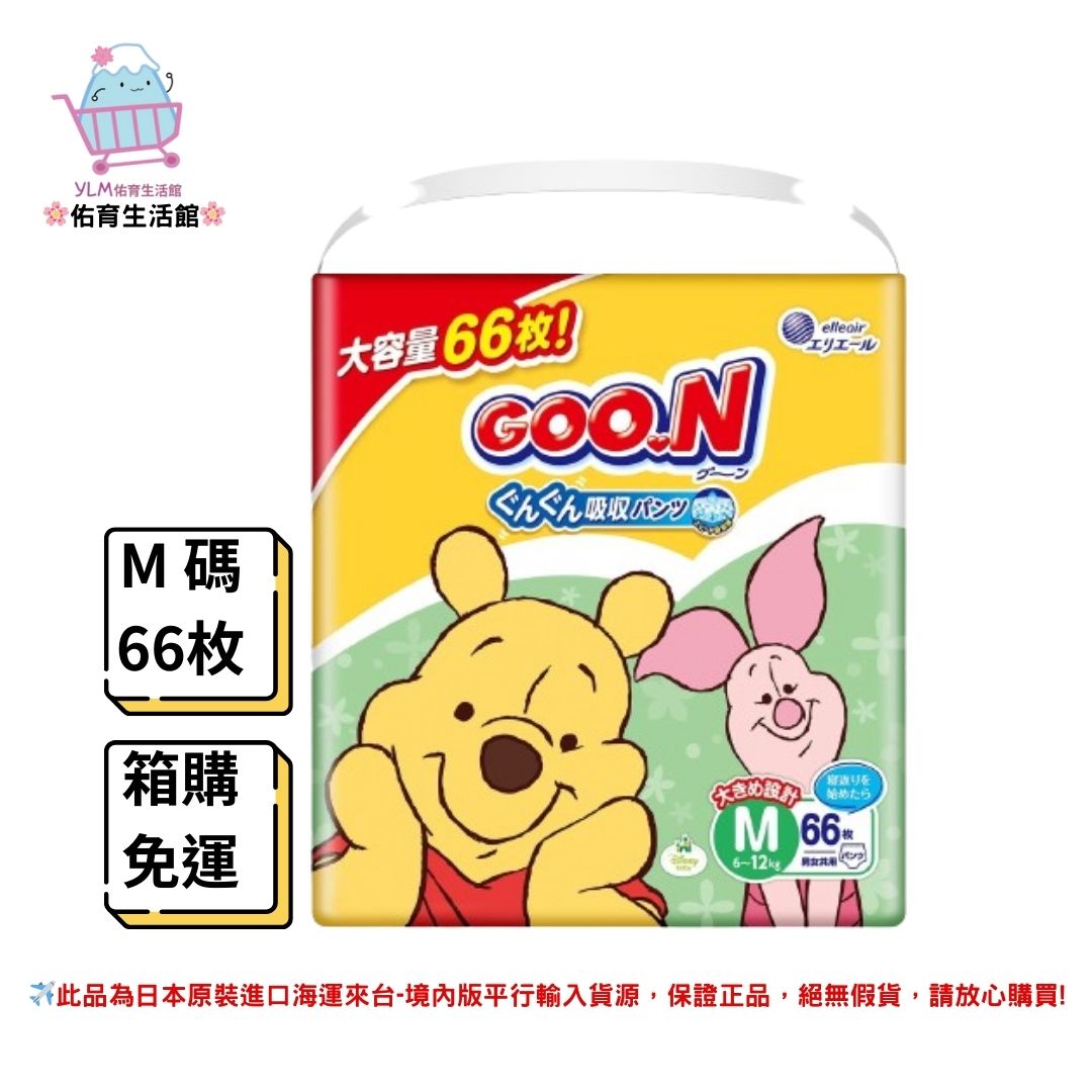 《GOO.N》 日本大王 迪士尼聯名款系列 拉拉褲 (箱購免運現貨) M、L、XL、XXL碼 褲型&拉拉褲:圖片 2