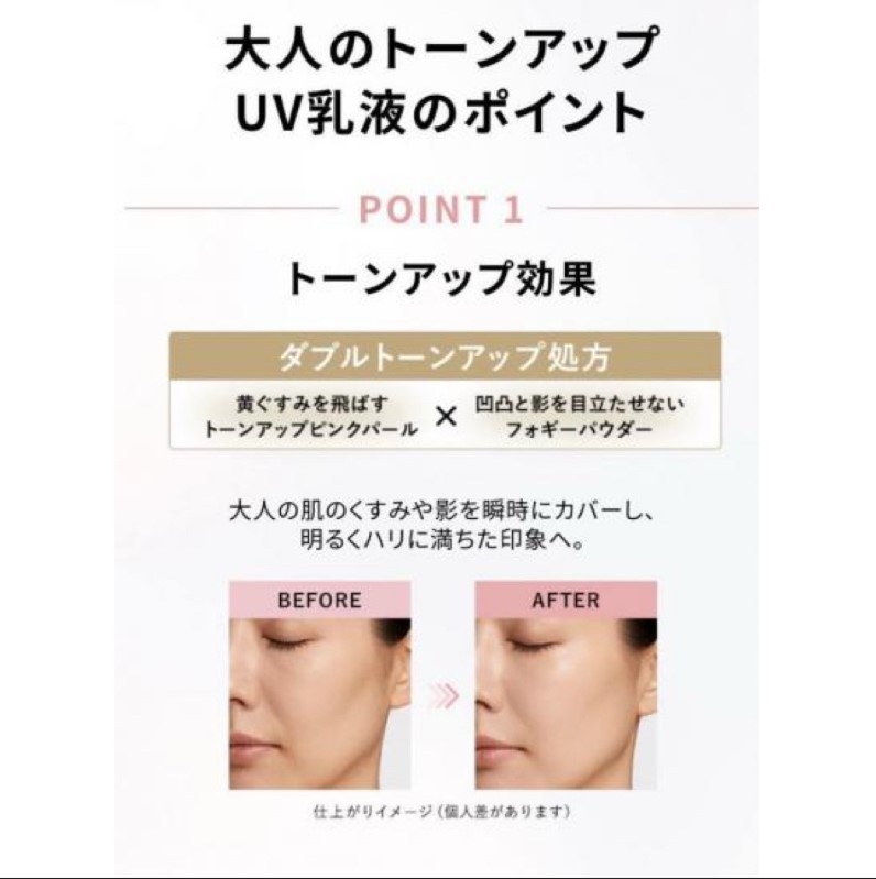 日本《資生堂ELIXIR》緊緻膠原潤色提亮櫻花粉SPF50+ 多效防曬隔離妝前乳 35ml:圖片 8